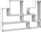 vidaXL - Wandschap - 96x12x64 - cm - bewerkt - hout - wit