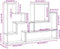 vidaXL - Wandschap - 96x12x64 - cm - bewerkt - hout - wit