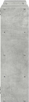 vidaXL - Wandschap - 96x18x60 - cm - bewerkt - hout - betongrijs