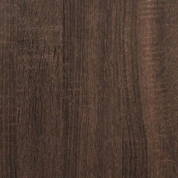 vidaXL - Wandschap - 96x18x60 - cm - bewerkt - hout - bruin - eikenkleurig