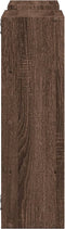 vidaXL - Wandschap - 96x18x60 - cm - bewerkt - hout - bruin - eikenkleurig