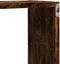 vidaXL - Wandschap - 96x18x60 - cm - bewerkt - hout - gerookt - eikenkleurig