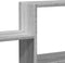 vidaXL - Wandschap - 96x18x60 - cm - bewerkt - hout - grijs - sonoma - eikenkleurig