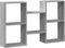 vidaXL - Wandschap - 96x18x60 - cm - bewerkt - hout - grijs - sonoma - eikenkleurig
