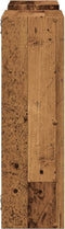 vidaXL - Wandschap - 96x18x60 - cm - bewerkt - hout - oud - houtkleurig