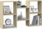 vidaXL - Wandschap - 96x18x60 - cm - bewerkt - hout - sonoma - eikenkleurig