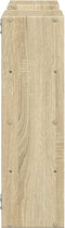 vidaXL - Wandschap - 96x18x60 - cm - bewerkt - hout - sonoma - eikenkleurig