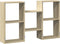 vidaXL - Wandschap - 96x18x60 - cm - bewerkt - hout - sonoma - eikenkleurig