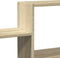 vidaXL - Wandschap - 96x18x60 - cm - bewerkt - hout - sonoma - eikenkleurig