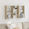 vidaXL - Wandschap - 96x18x60 - cm - bewerkt - hout - sonoma - eikenkleurig