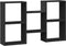 vidaXL - Wandschap - 96x18x60 - cm - bewerkt - hout - zwart