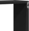 vidaXL - Wandschap - 96x18x60 - cm - bewerkt - hout - zwart