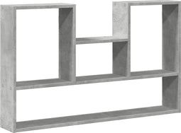 vidaXL - Wandschap - 99x15x60 - cm - bewerkt - hout - betongrijs