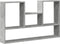 vidaXL - Wandschap - 99x15x60 - cm - bewerkt - hout - betongrijs