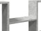 vidaXL - Wandschap - 99x15x60 - cm - bewerkt - hout - betongrijs
