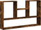 vidaXL - Wandschap - 99x15x60 - cm - bewerkt - hout - gerookt - eikenkleurig