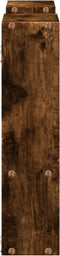 vidaXL - Wandschap - 99x15x60 - cm - bewerkt - hout - gerookt - eikenkleurig