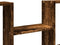 vidaXL - Wandschap - 99x15x60 - cm - bewerkt - hout - gerookt - eikenkleurig