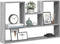 vidaXL - Wandschap - 99x15x60 - cm - bewerkt - hout - grijs - sonoma - eikenkleurig