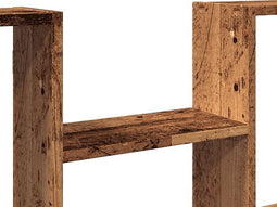 vidaXL - Wandschap - 99x15x60 - cm - bewerkt - hout - oud - houtkleurig