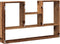 vidaXL - Wandschap - 99x15x60 - cm - bewerkt - hout - oud - houtkleurig