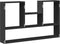 vidaXL - Wandschap - 99x15x60 - cm - bewerkt - hout - zwart