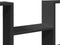 vidaXL - Wandschap - 99x15x60 - cm - bewerkt - hout - zwart