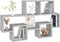 vidaXL - Wandschap - auto-vormig - 82x15x51 - cm - spaanplaat - betongrijs
