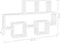 vidaXL - Wandschap - auto-vormig - 82x15x51 - cm - spaanplaat - wit