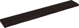 vidaXL - Wandschap - behandeld - massief - eikenhout - donkerbruin