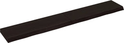 vidaXL - Wandschap - behandeld - massief - eikenhout - donkerbruin