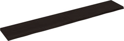 vidaXL - Wandschap - behandeld - massief - eikenhout - donkerbruin