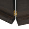 vidaXL - Wandschap - behandeld - massief - eikenhout - donkerbruin