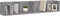 vidaXL - Wandschap - CD - 100x18x18 - cm - bewerkt - hout - grijs - sonoma - eikenkleur