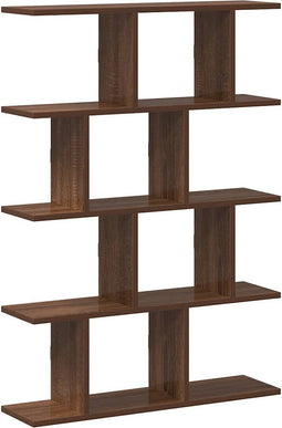 vidaXL - Wandschap - kubus - 12 - vakken - bewerkt - hout - bruin - eikenkleur