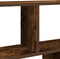 vidaXL - Wandschap - kubus - 12 - vakken - bewerkt - hout - gerookt - eikenkleurig