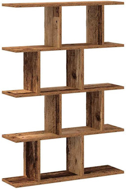 vidaXL - Wandschap - kubus - 12 - vakken - bewerkt - hout - oud - houtkleurig