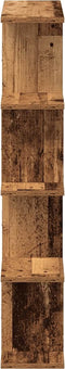 vidaXL - Wandschap - kubus - 12 - vakken - bewerkt - hout - oud - houtkleurig