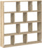 vidaXL - Wandschap - kubus - 12 - vakken - bewerkt - hout - sonoma - eikenkleurig