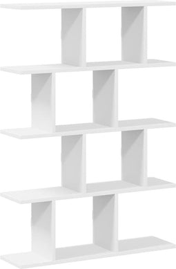 vidaXL - Wandschap - kubus - 12 - vakken - bewerkt - hout - wit