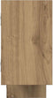 vidaXL - Wandschap - kubus - 5 - vakken - bewerkt - hout - artisanaal - eikenkleurig