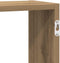 vidaXL - Wandschap - kubus - 5 - vakken - bewerkt - hout - artisanaal - eikenkleurig