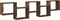 vidaXL - Wandschap - kubus - 5 - vakken - bewerkt - hout - bruin - eikenkleur