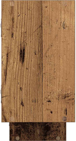 vidaXL - Wandschap - kubus - 5 - vakken - bewerkt - hout - oud - houtkleurig