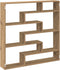 vidaXL - Wandschap - kubus - 7 - vakken - bewerkt - hout - artisanaal - eikenkleurig