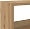 vidaXL - Wandschap - kubus - 7 - vakken - bewerkt - hout - artisanaal - eikenkleurig