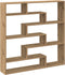 vidaXL - Wandschap - kubus - 7 - vakken - bewerkt - hout - artisanaal - eikenkleurig