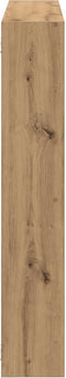 vidaXL - Wandschap - kubus - 7 - vakken - bewerkt - hout - artisanaal - eikenkleurig