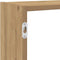 vidaXL - Wandschap - kubus - 7 - vakken - bewerkt - hout - artisanaal - eikenkleurig