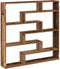 vidaXL - Wandschap - kubus - 7 - vakken - bewerkt - hout - oud - houtkleurig